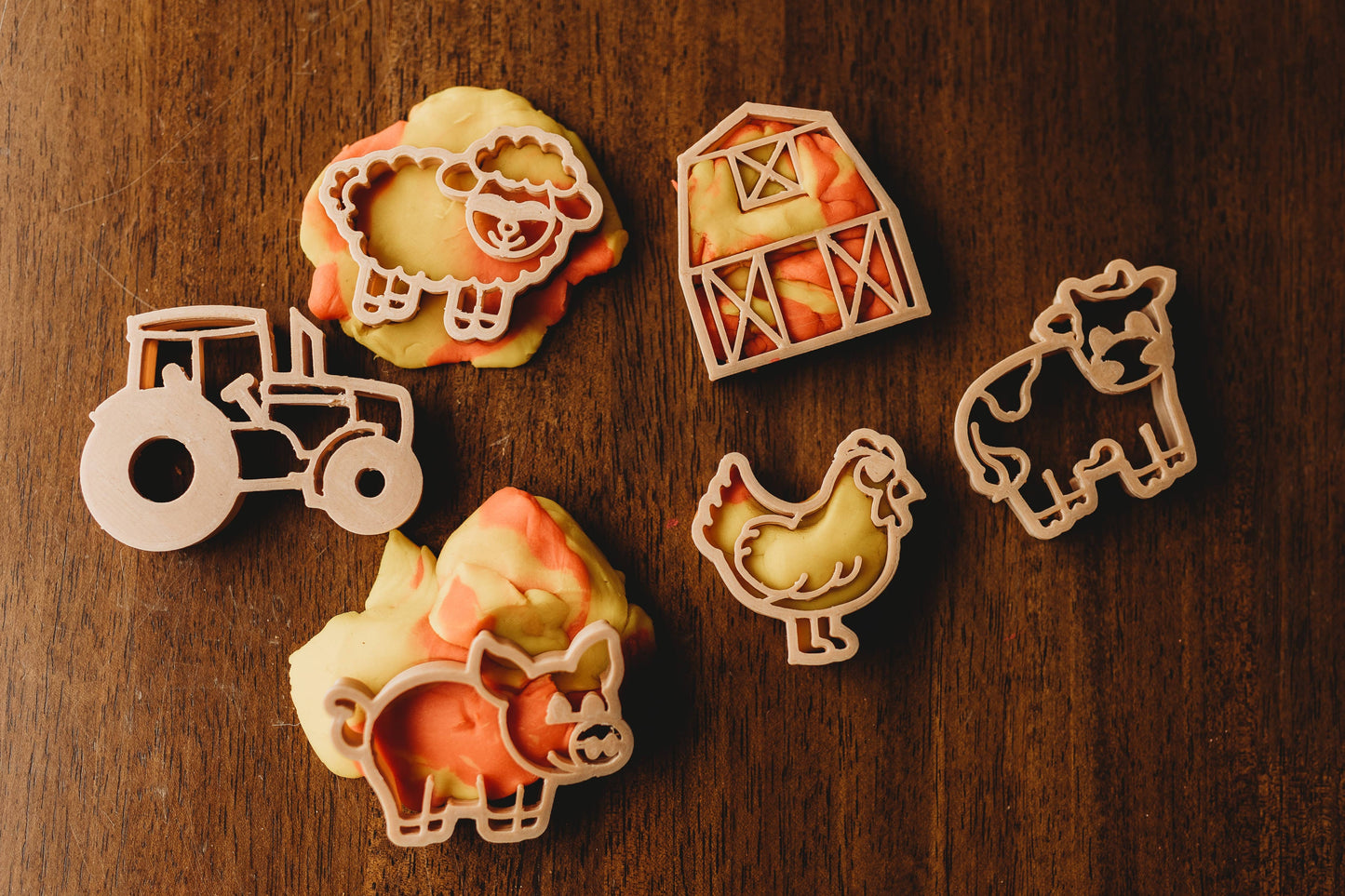 Kinfolk Pantry - Mini Farm playdough Eco Cutter Set
